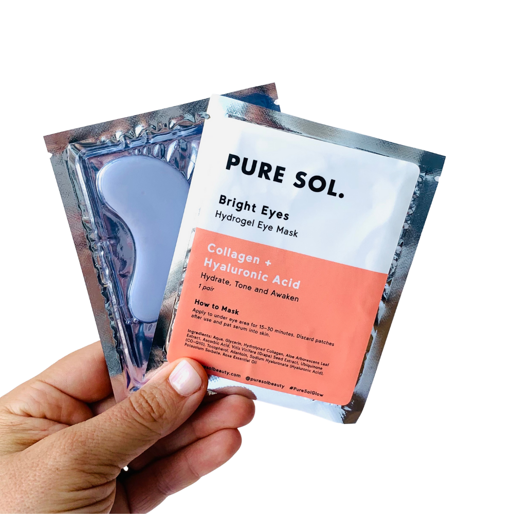 PURE SOL. Beauty Bright Eyes Collagen Eye Mask - 6 Single Packs