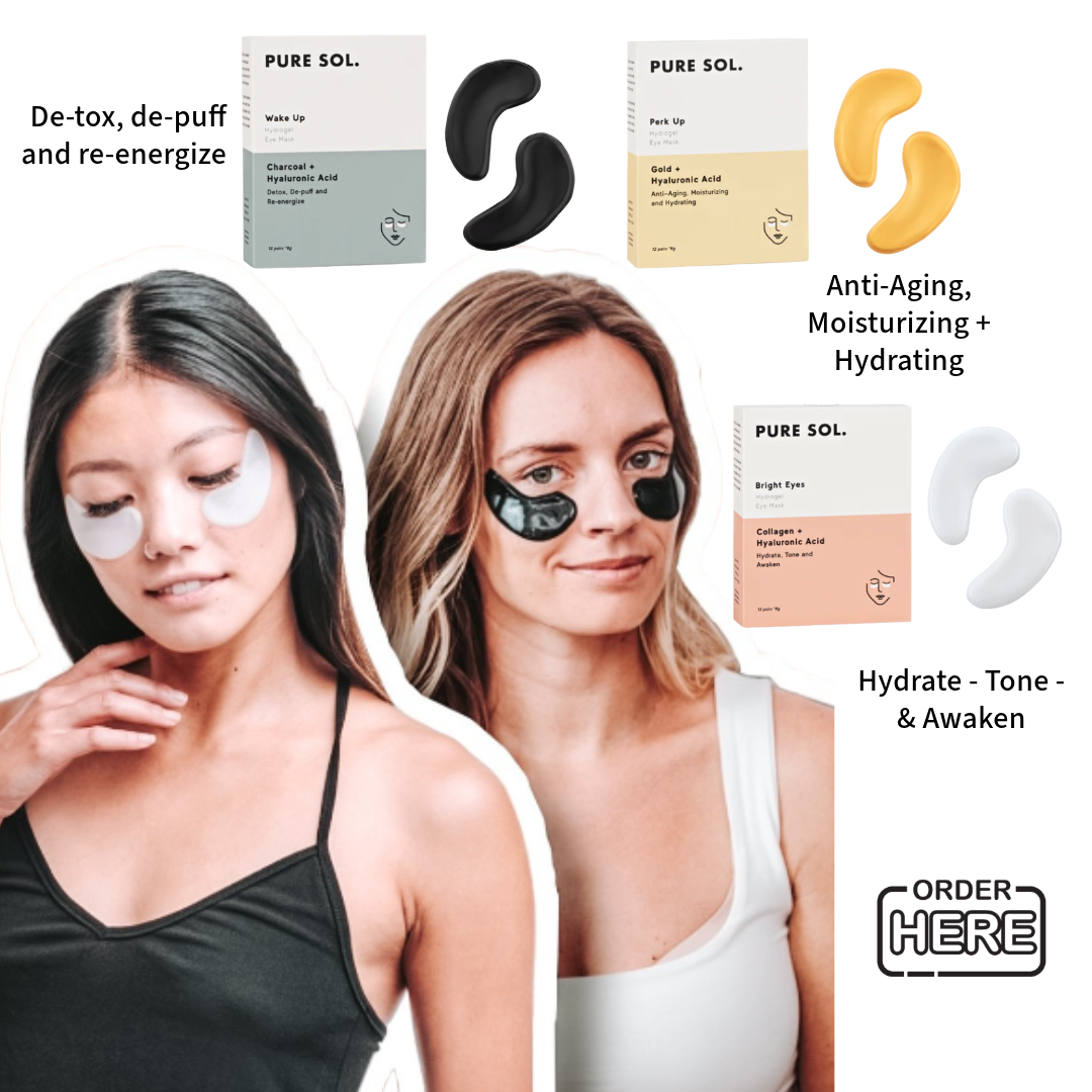 PURE SOL. Beauty Perk Up Gold Eye Mask - 6 Single Packs