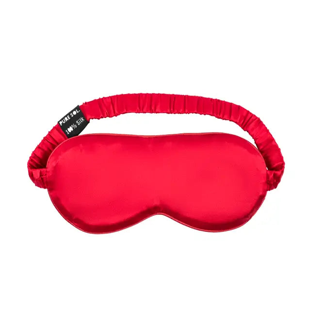 Ruby Red Silk Sleep Mask