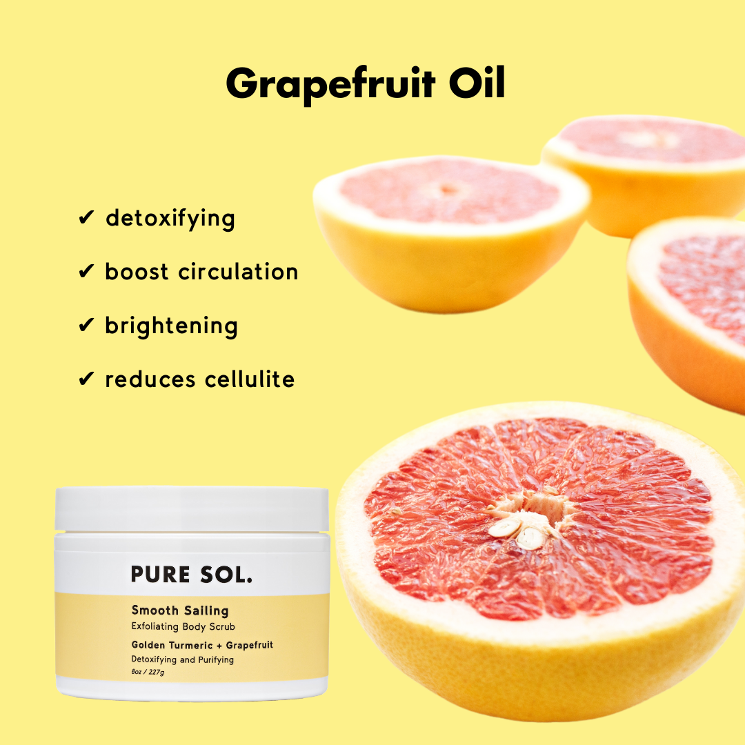 Pure Sol. Smooth Sailing Turmeric Salt Body Scrub Detox and Purifying
