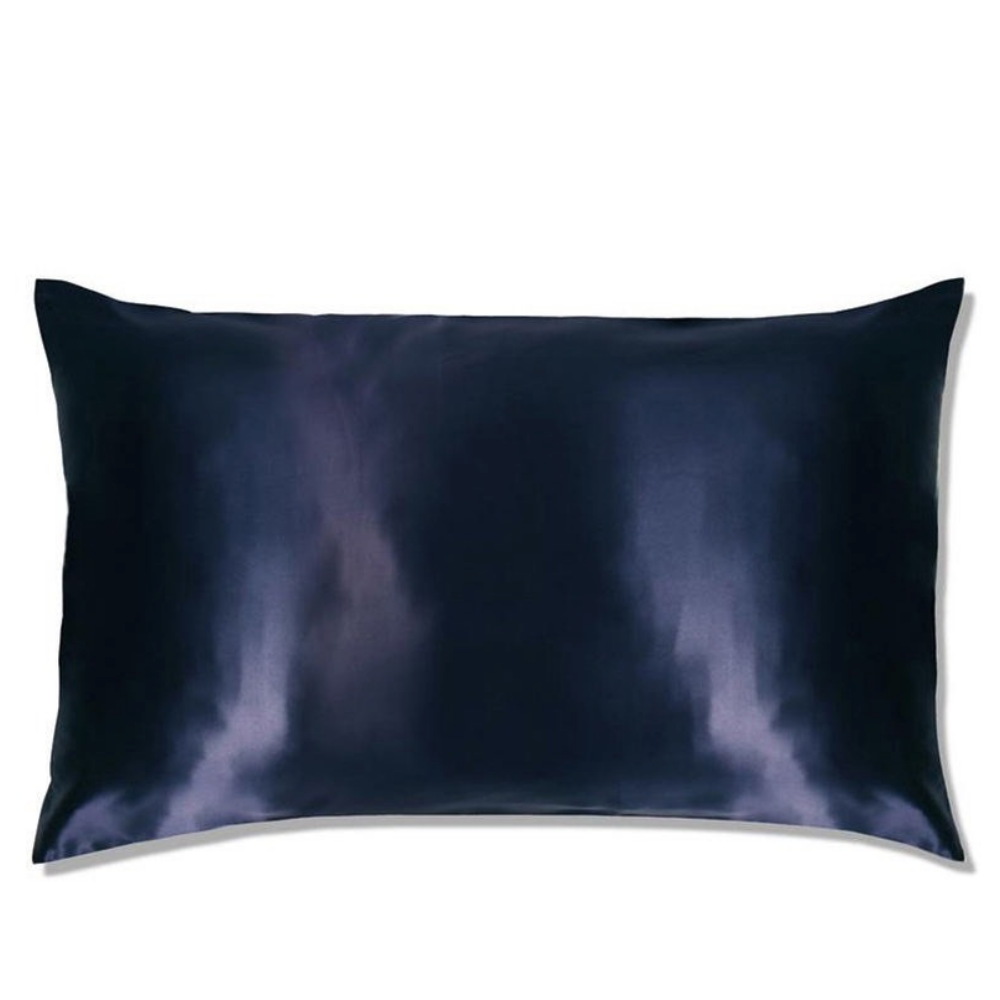 Pure Sol. Mulberry Silk Pillowcase Navy for Beauty Sleep