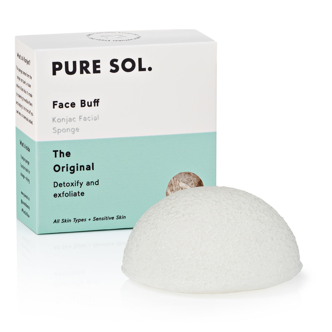 Pure Sol. Original Konjac Face Sponge to exfoliate
