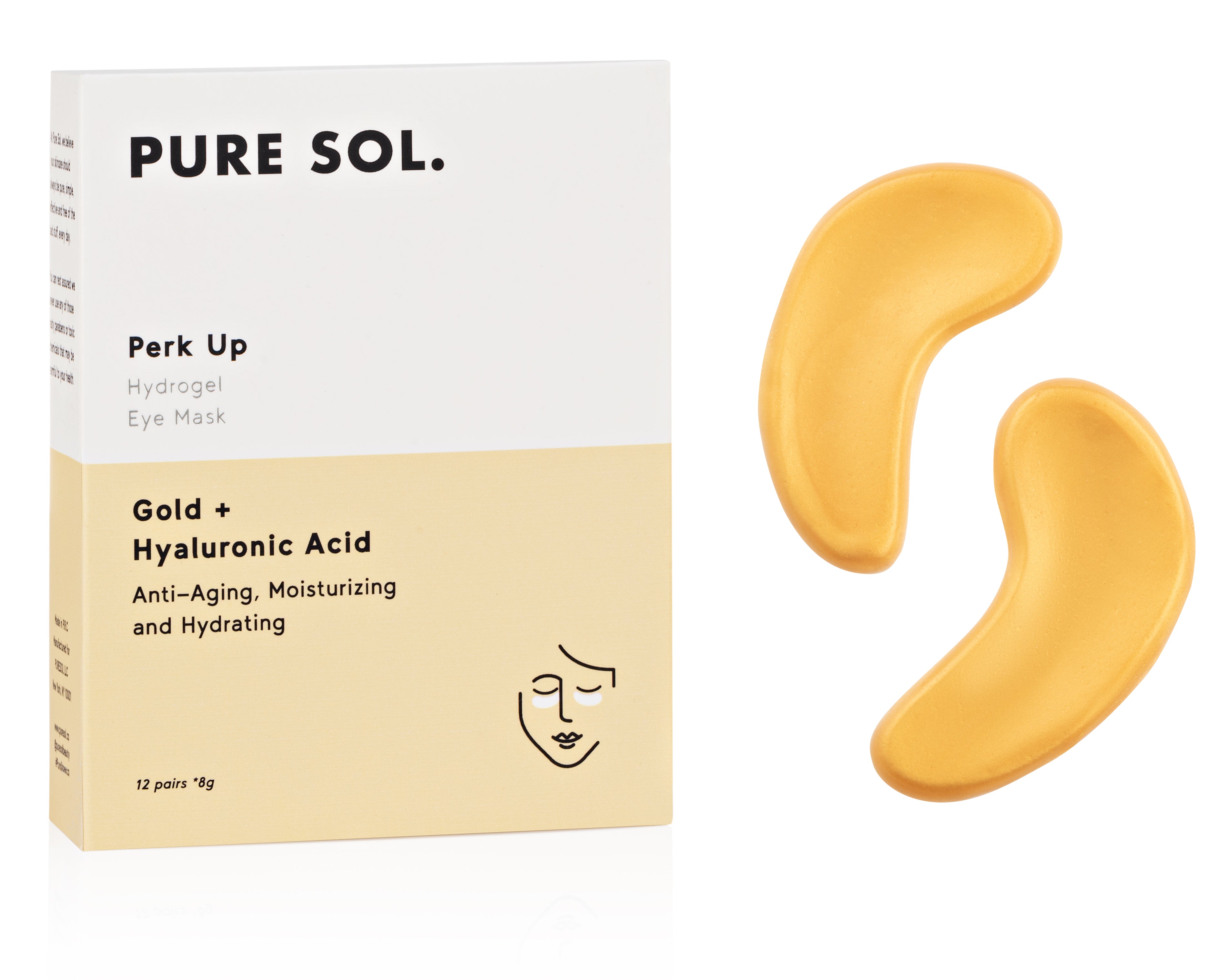 Collagen Hydrogel Perk Up Gold Eye Mask for Holiday