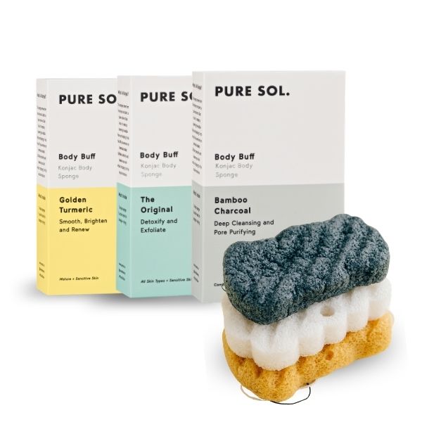 Konjac Body Sponge Trio