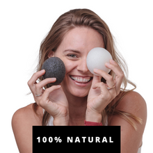 Load image into Gallery viewer,  Konjac Face Sponge charcoal