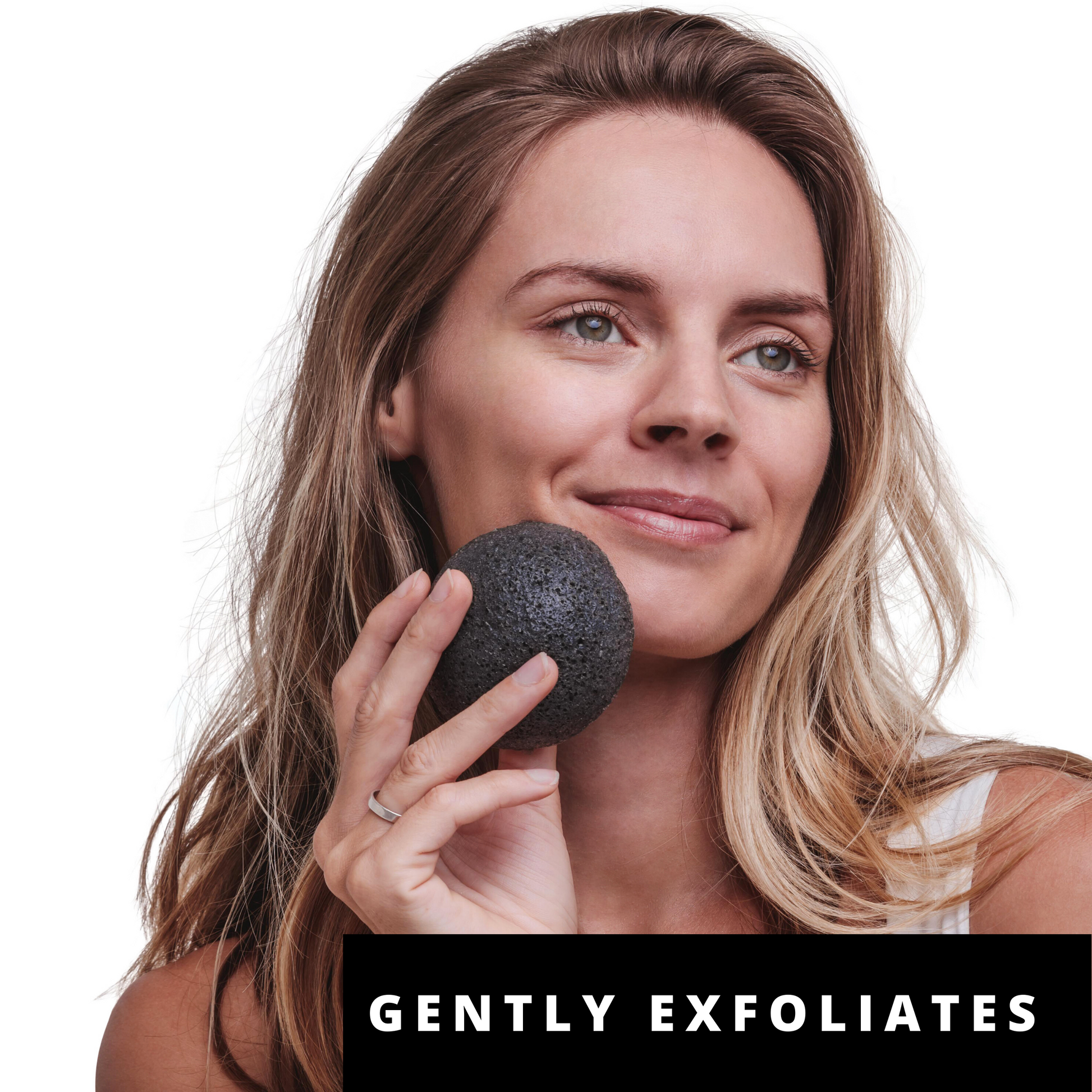 natural Charcoal Konjac Face Sponge 