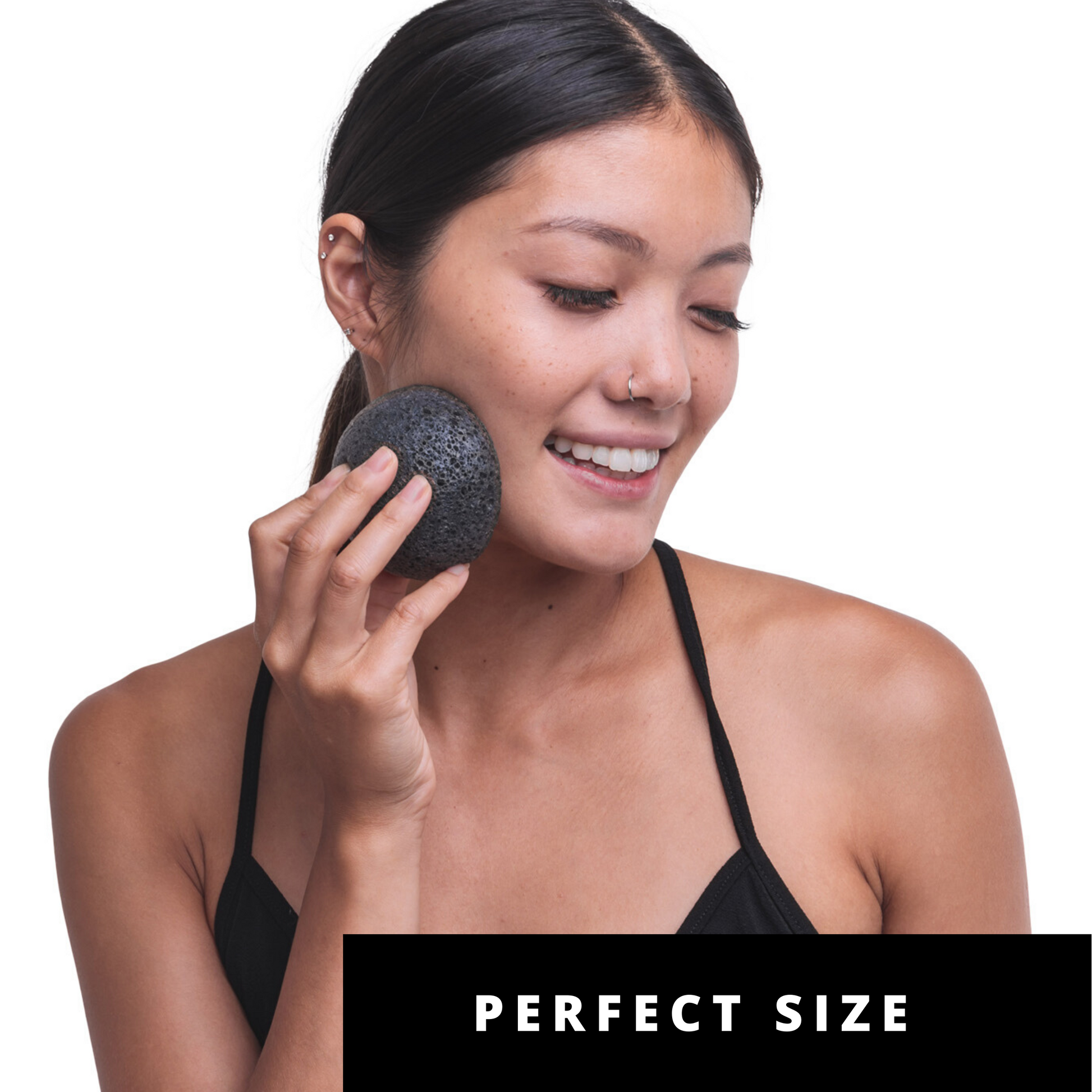 charcoal face sponge