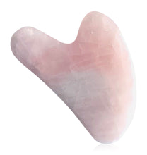 Load image into Gallery viewer, Rose Quartz Heart Gua Sha