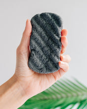 Load image into Gallery viewer, Pure Sol. Charcoal Konjac Body Sponge 