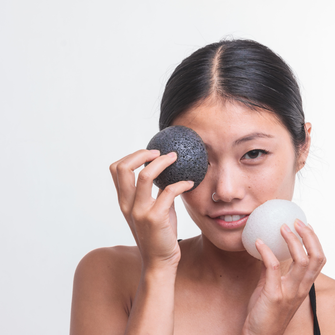 Exfoliate with Original Konjac Face Sponge 