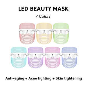 7 colors LED Light Therapy Skin Mask