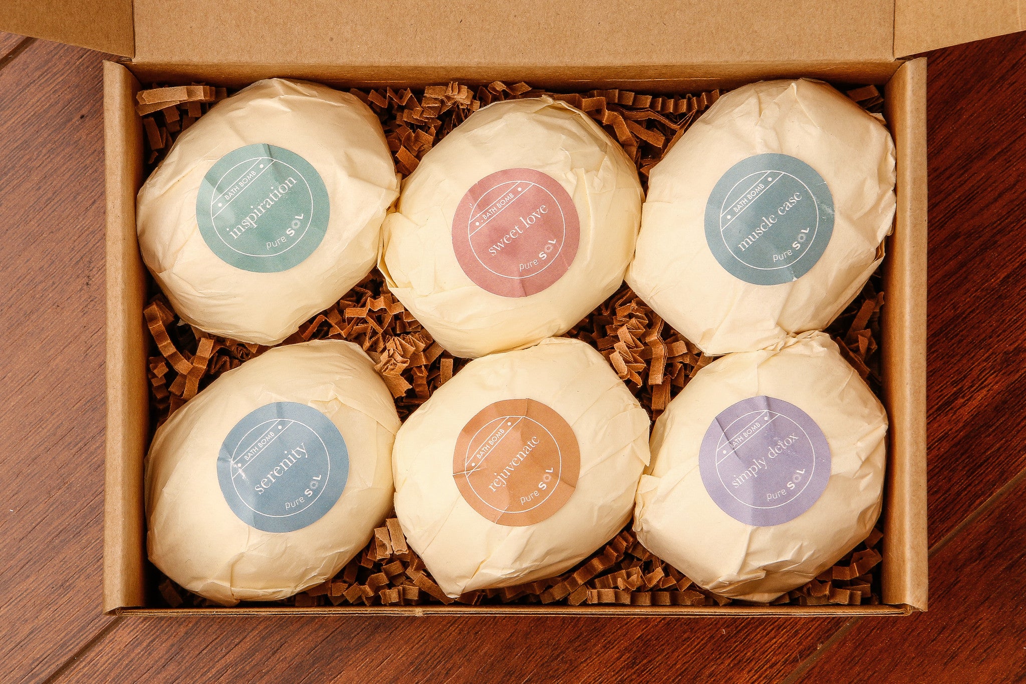 Gift set bath bombs